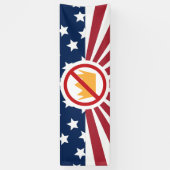 KEINE KINDER! Anti-Trump-Flagge Banner (Vertikal)