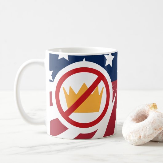 KEINE KINDER! Anti-Trump-Flagge Kaffeetasse (Mit Donut)