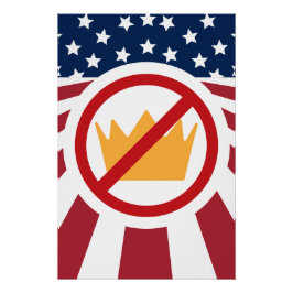 KEINE KINDER! Anti-Trump-Flagge Poster