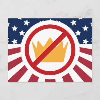KEINE KINDER! Anti-Trump-Flagge Postkarte