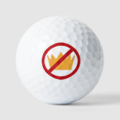 KEINE KINDER! Anti-Trump Golfball (Vorderseite)