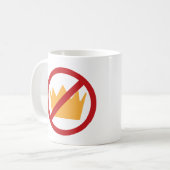 KEINE KINDER! Anti-Trump Kaffeetasse (Vorderseite Links)