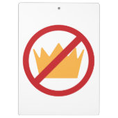 KEINE KINDER! Anti-Trump Klemmbrett (Rückseite)