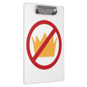 KEINE KINDER! Anti-Trump Klemmbrett (Rechts)