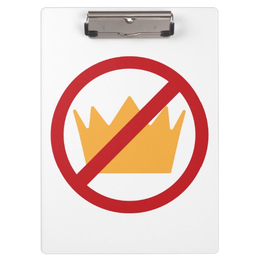 KEINE KINDER! Anti-Trump Klemmbrett (Vorderseite)