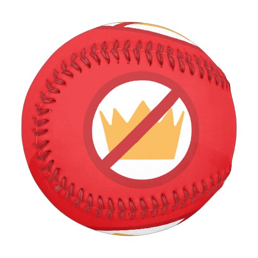 KEINE KINDER! Anti-Trump Red Baseball (Vorderseite Links)