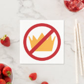 KEINE KINDER! Anti-Trump Serviette (Beispiel)