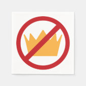 KEINE KINDER! Anti-Trump Serviette (Vorderseite)