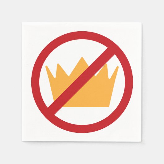 KEINE KINDER! Anti-Trump Serviette (Vorderseite)