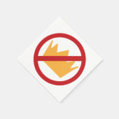 KEINE KINDER! Anti-Trump Serviette (Ecke)