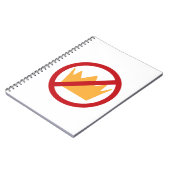 KEINE KINDER! Anti-Trump White Notizblock (Linke Seite)