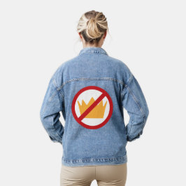 KEINE KINDER! Anti-Trump (zurück) Jeansjacke
