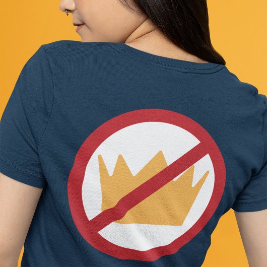 KEINE KINDER! Anti-Trump (zurück) Tri-Blend Shirt