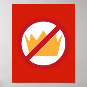 KEINE KINDER! Rot Poster