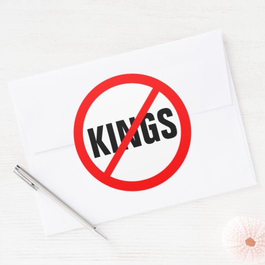 "KEINE KINDER" RUNDER AUFKLEBER (Umschlag)