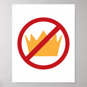 KEINE KINDER! Weiß Poster