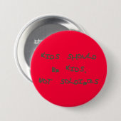 Keine Kindersoldaten mehr - Button (Vorne & Hinten)
