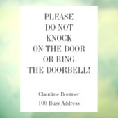 Keine Klammern am Klingelklingelton Fensteraufkleber (Blatt 3)