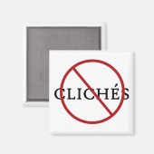Keine Klischees Magnet (Vorderseite/Rückseite)