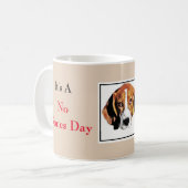 Keine Knochen Grouchy Hund Kaffee Tasse (Vorderseite Links)