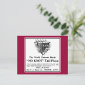 Keine Knot Ad Postcard Postkarte (Stehend Vorderseite)