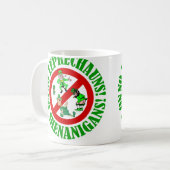 Keine Kobolde, keine Schenanigans Kaffeetasse (Vorderseite Links)
