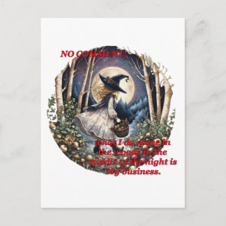 Keine Kommentare Lustiger Kleiner Hexenwald Nacht Postkarte