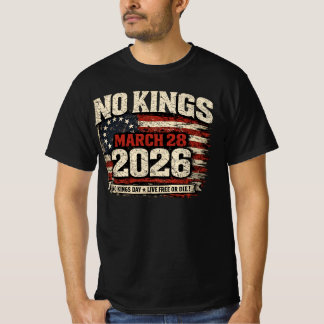 Keine Könige 28. März 2026 Protest T-Shirt