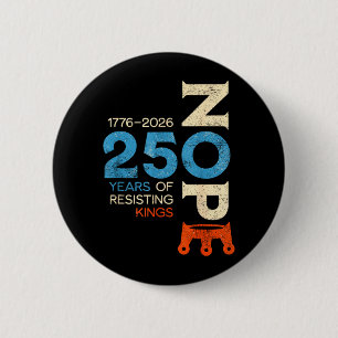 Keine Könige 28. März 2026 Protestschild Button