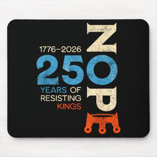 Keine Könige 28. März 2026 Protestschild Mousepad (Vorne)