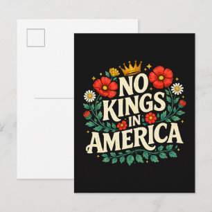 Keine Könige Amerika Ankündigungspostkarte