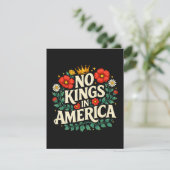 Keine Könige Amerika Dankeskarte (Stehend Vorderseite)