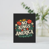 Keine Könige Amerika Feiertagspostkarte (Stehend Vorderseite)