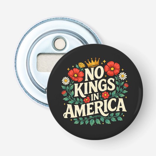 Keine Könige Amerika Flaschenöffner (Vorderseite)