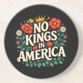 Keine Könige Amerika Getränkeuntersetzer (Vorne)