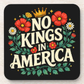 Keine Könige Amerika Getränkeuntersetzer (Vorderseite)