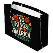 Keine Könige Amerika Große Geschenktüte (Rückseite Schrägansicht)