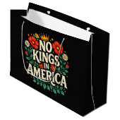 Keine Könige Amerika Große Geschenktüte (Vorderseite Schrägansicht)