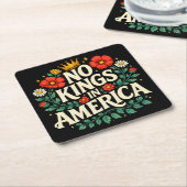 Keine Könige Amerika Rechteckiger Pappuntersetzer (angewinkelt)