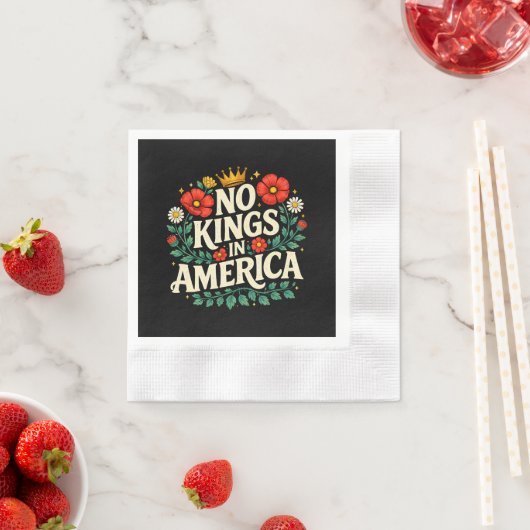 Keine Könige Amerika Serviette (Beispiel)