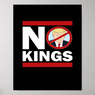 Keine Könige Anti-Klassiker Minimal Sauber Poster