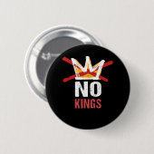 Keine Könige Anti-Vintage-Grafik Button (Vorne & Hinten)