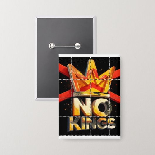 KEINE KÖNIGE BUTTON (Vorderseite/Rückseite)