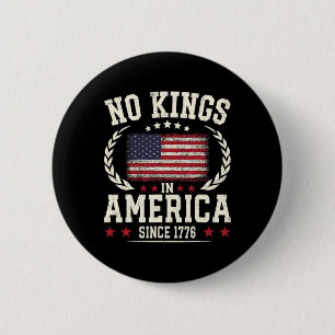 Keine Könige in Amerika 1776 Rettete Demokratie in Button