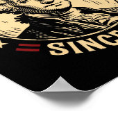 Keine Könige in Amerika 1776 Rettete Demokratie in Poster (Ecke)