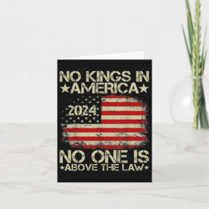 Keine Könige in Amerika 2024 Niemand ist über dem Karte