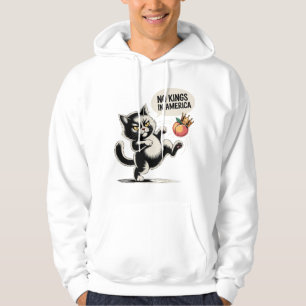 Keine Könige in Amerika Angry Cat Kick Hoodie