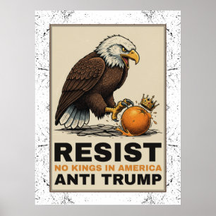 Keine Könige in Amerika Anti-Trump Poster