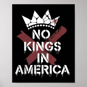 Keine Könige in Amerika - Antimonarchie - Edgy Poster