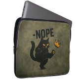 Keine Könige in Amerika Black Cat Funny Kicking Cr Laptopschutzhülle (Vorne Rechts)